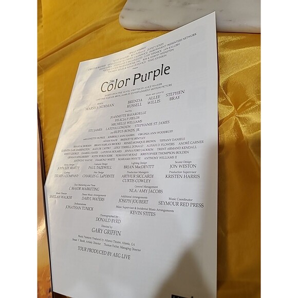 Oprah Winfrey Presents- The Color Purple. A New Musical- 12x9” Program - Picture 4 of 10